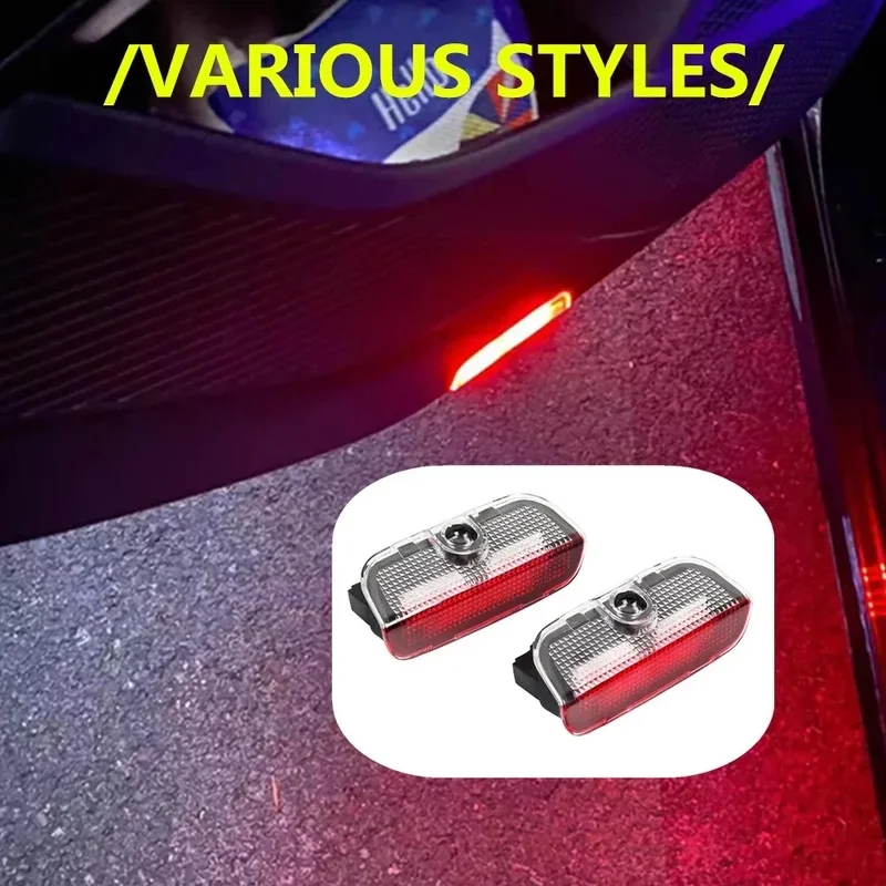 LED Car Interior Door Welcome Warning Light For VW Passat B6 B7 B8 B9 Touareg 7P Golf 5 6 7 Jetta MK5 MK6 MK7 Tiguan MK1 MK2 1 2