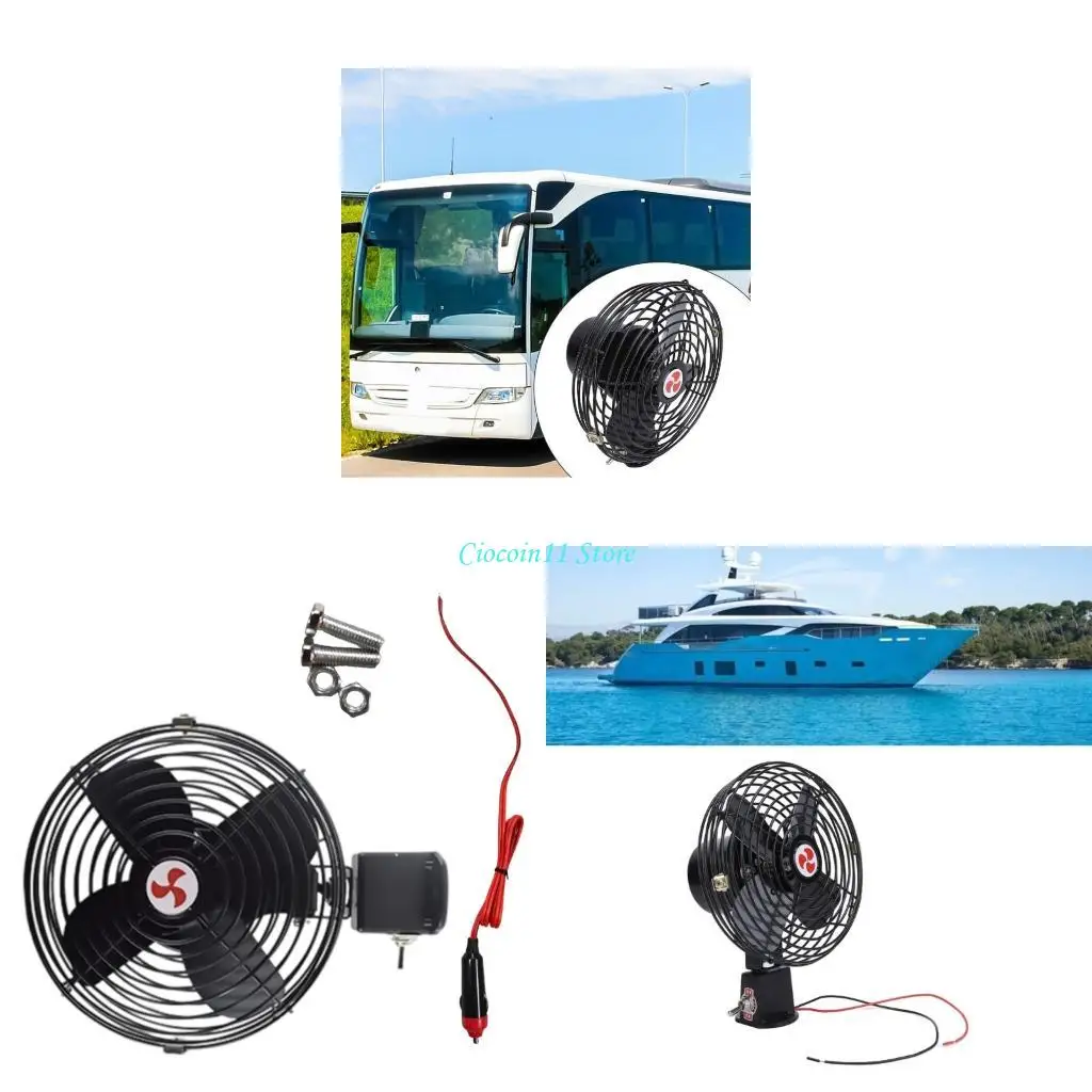 

Y1UB Heavy Duty 12 В 24 В вентиляционный вентилятор транспортных средств с прочной металлической лезвией тихой