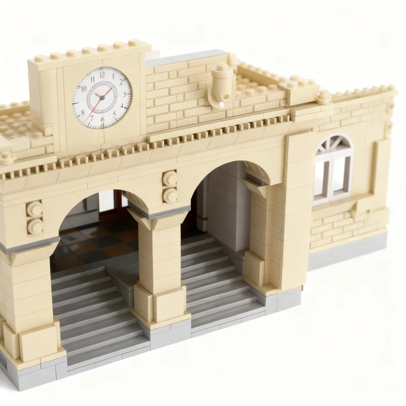 13924pcs MOC Main Station Interlockingen Train Model Building Blocks DIY Gift Creative Collectible Display Decor Premium Adult