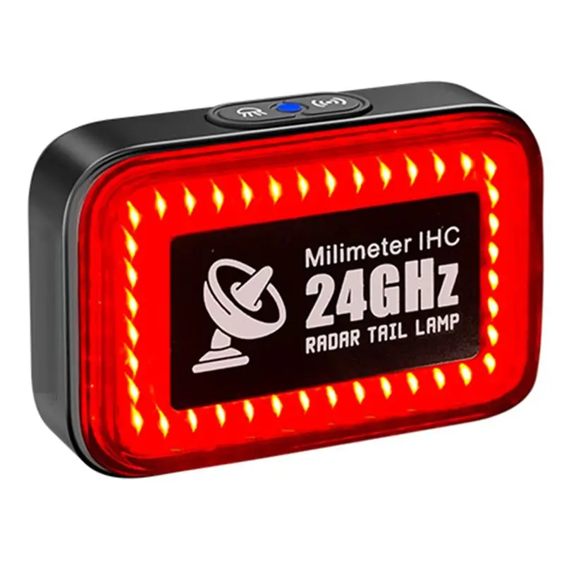 【supernew】-feu-arriere-radar-pour-velo-24-ghz-detection-intelligente-lumiere-d'avertissement-de-cyclisme-led