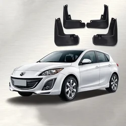 For Mazda 3 (BL) Axela Sedan 2009-2013 4Pcs Molded Car Mud Flaps Mudflaps Splash Guards Mud Flap Mudguards Fender 2010 2011 2012