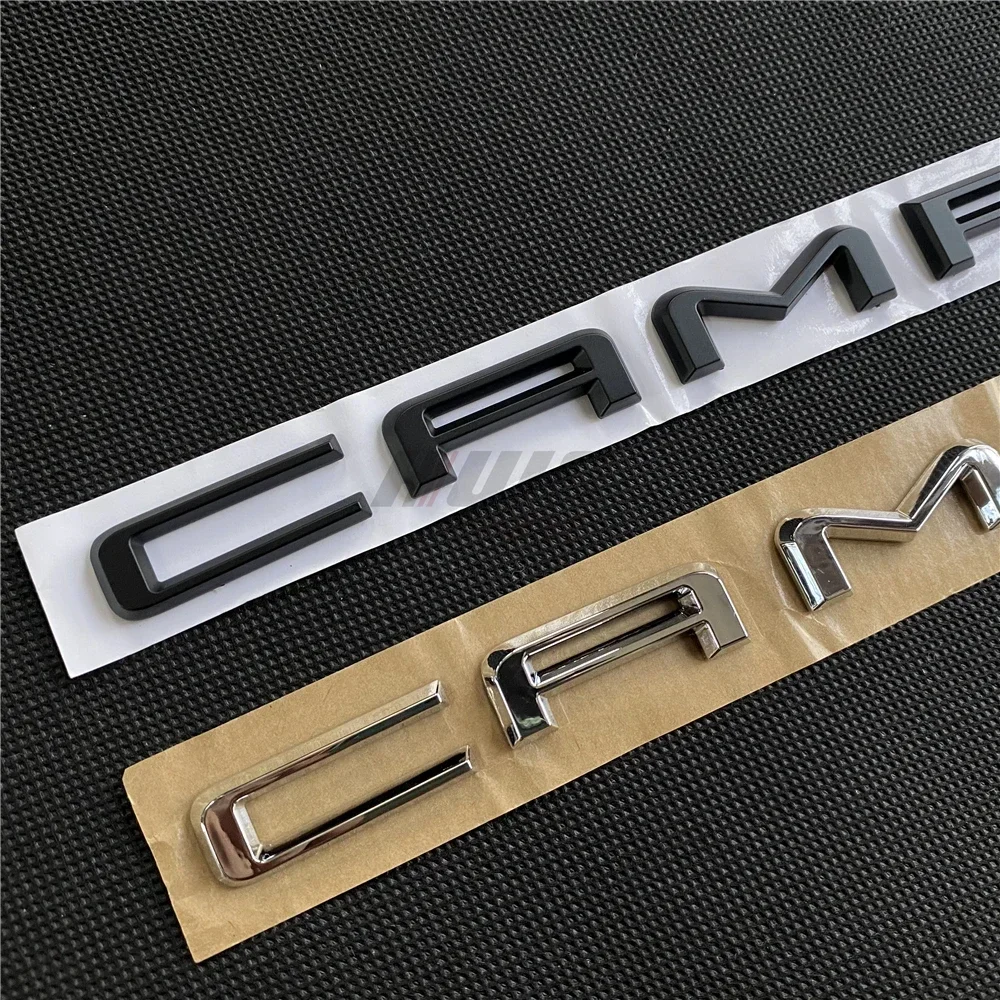 1pcs ABS 3D Letter Logo Car Rear Trunk Decals Emblem Badge Sticker Decal Styling Auto Accessories Fit for Toyota Camry 2018 +