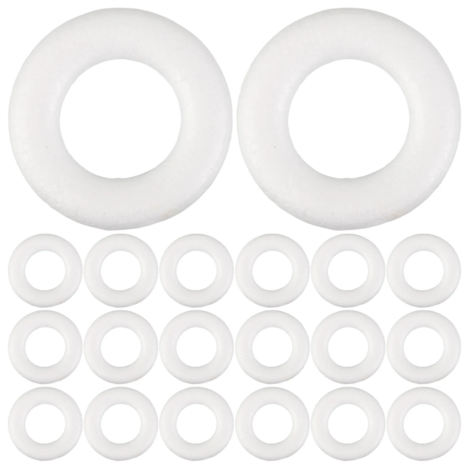 

50 шт. маленькие кольца-венок из пенопласта 8 см, круглый обруч из полистирола, свадебный декор, цветочный обруч, сделай сам, цветочные композиции