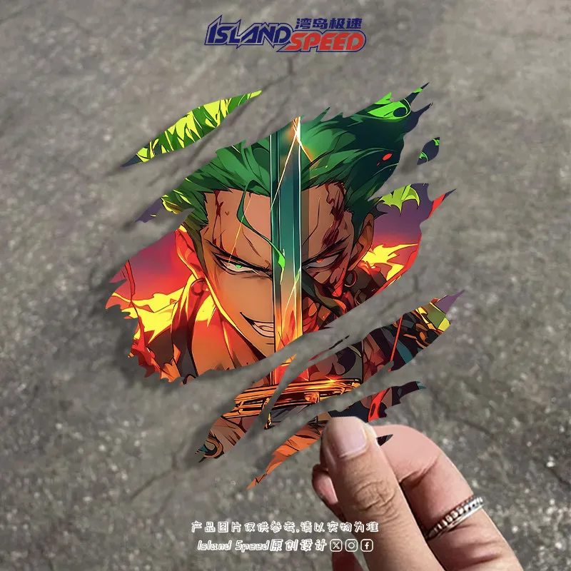 ONE PIECE Sauron Tear Car Sticker Personality Creative Anime Motorcycle Waterproof Body Decoration Sticker