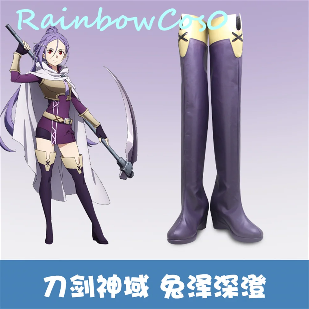 

Sword Art Online Progressive Aria of a Starless Night Mito Tozawa Misu Обувь для косплея Сапоги Хэллоуин Рождество RainbowCos0 W2540