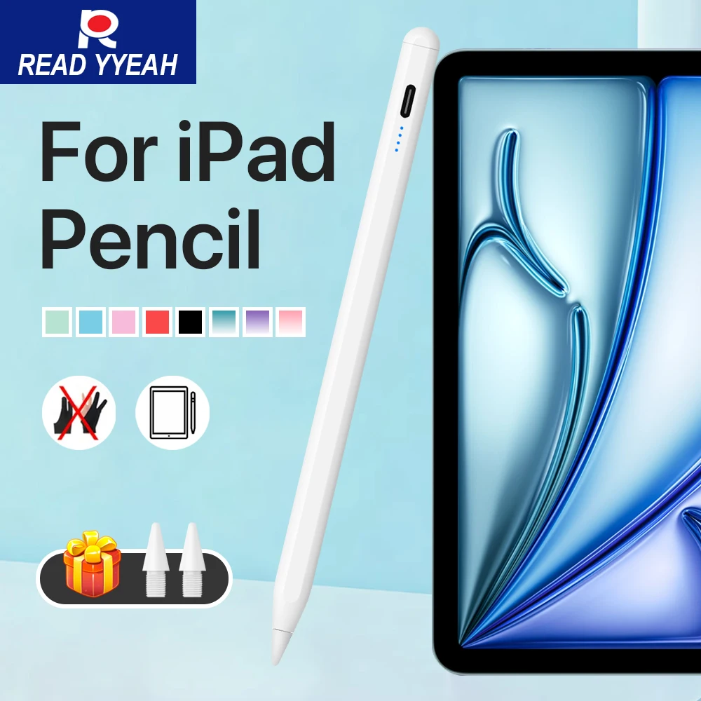 For Apple Pencils 2025a16 M3 2022 2021 2020 2019 2018 Pro Air Mini Stylus Pen Palm Rejection Power Display iPad Pen Accessories
