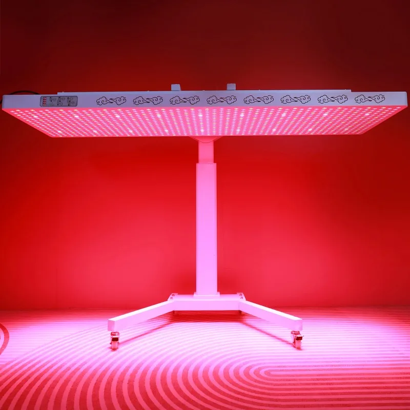Bonliter High Quality 4725W Red Therapy Light Panel 7 Wavelength Large Size With Electric Stand for Body Pain Relief Skin Beauty