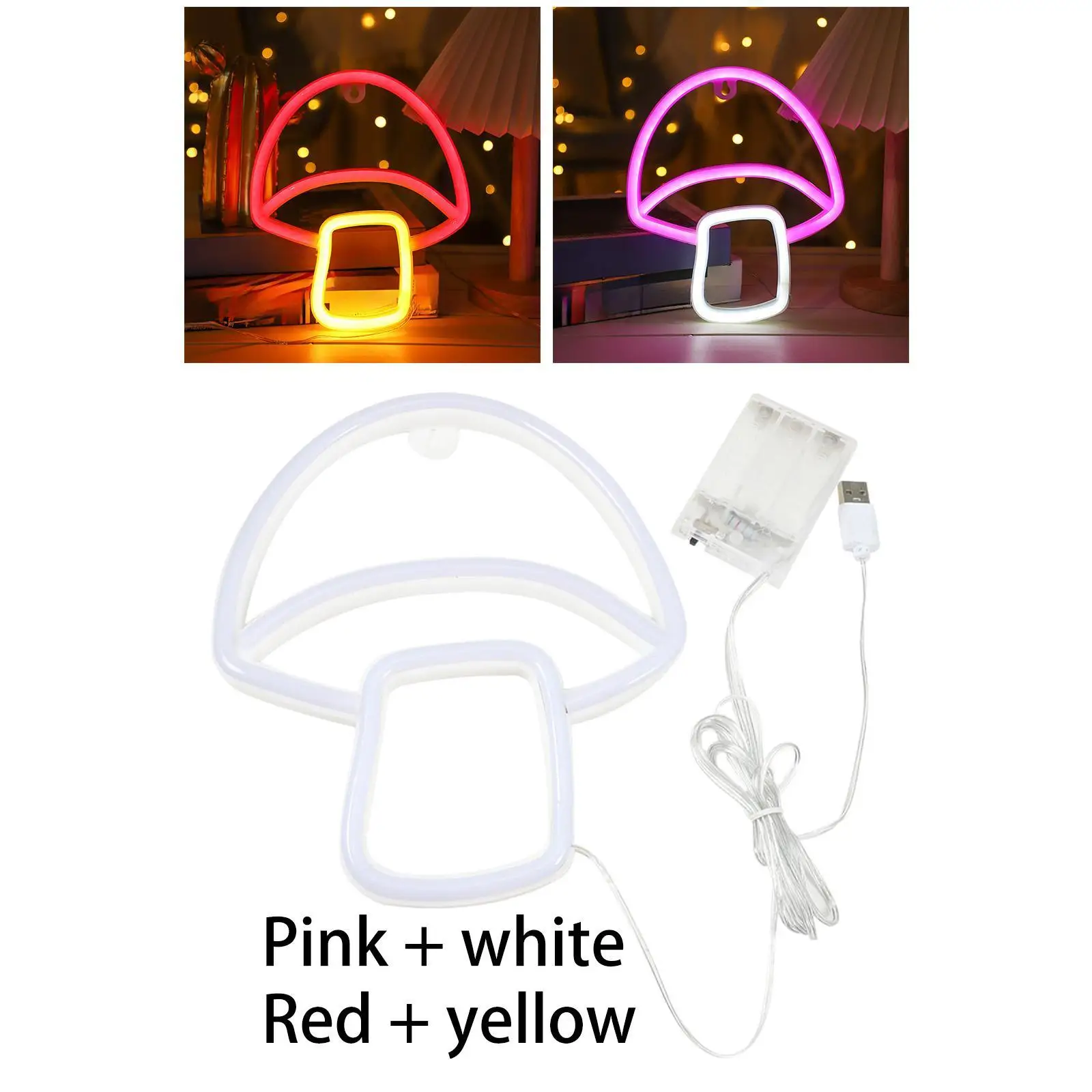 

Mushroom LED Neon Sign Decorative Neon Light for Party Photo Props Kids Room