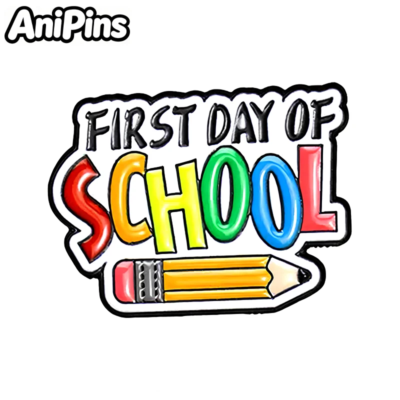 AniPins Students Lab Pins 6-design Enamel Interesting Brooch Pins On Clothes Backpack Badge Fashion Jewelry Gifts