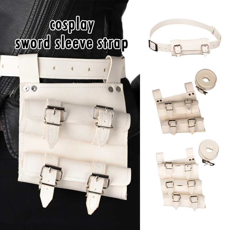 

Steampunk Medieval PU Leather Sword Belt Sword Holder Men Viking Sheath Scabbard Frog For Larp Cosplay Costum Accessory