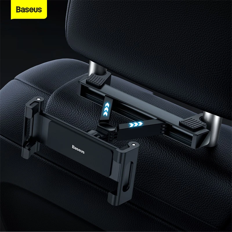 Baseus Car Back Seat Mount Holder For iPhone iPad Tablet PC 360 Rotating Foldable Car Headrest Mounting Bracket Car Phone Holder