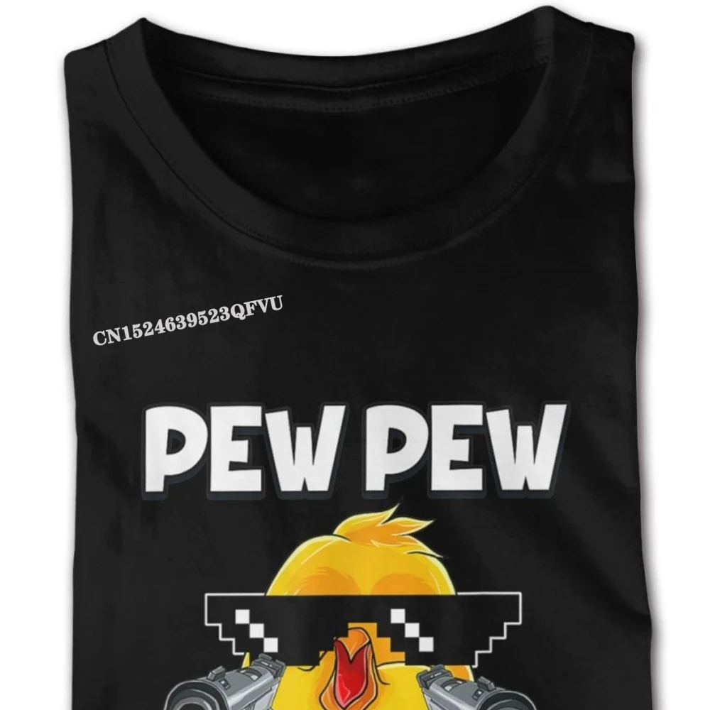 Pew Pew Madafakas Chicken Tee Shirts Plus Size Men Interesting Tshirt Birthday Mens T Shirts On Sale Cotton Tees Geek