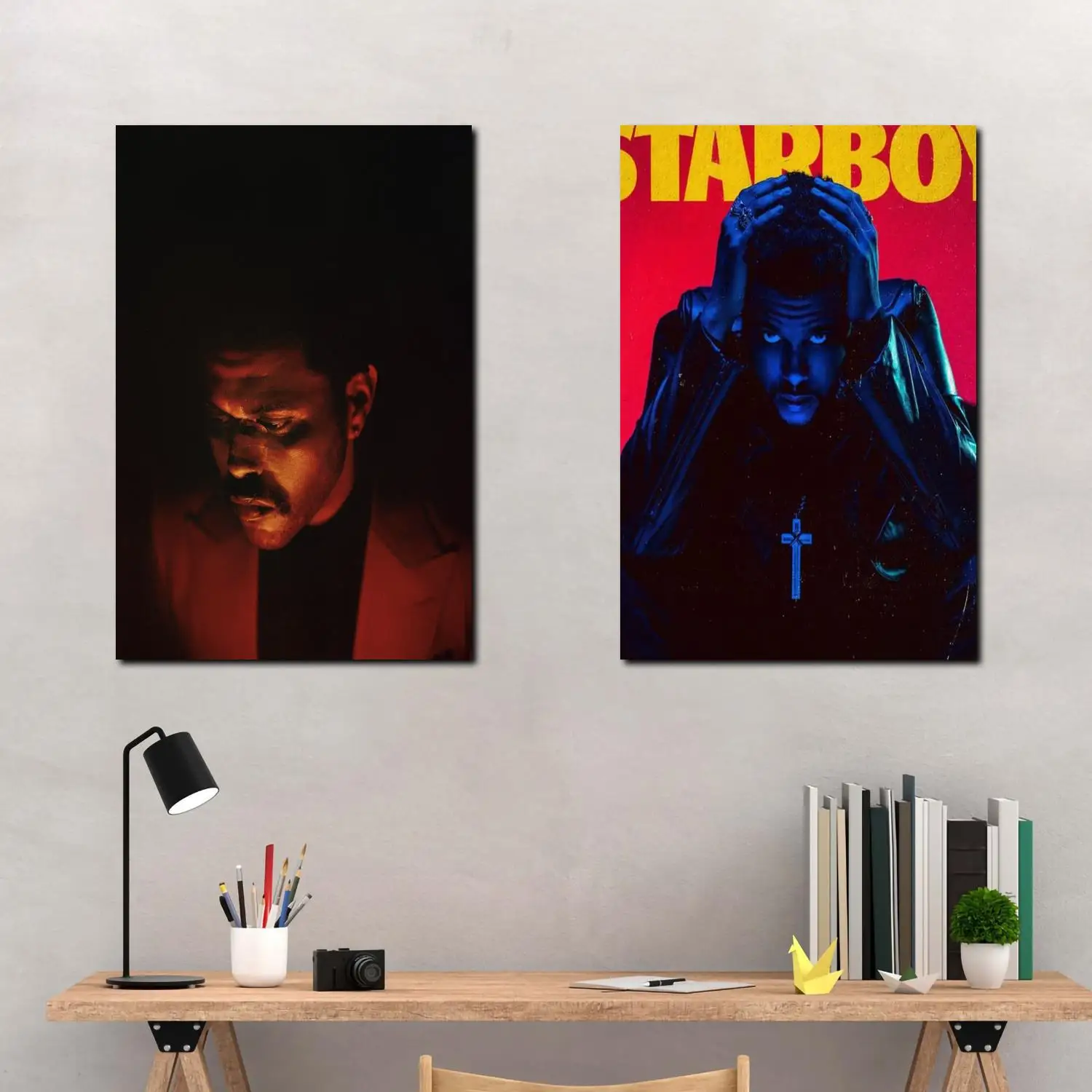 starboy Singer Canvas Art Poster and Wall Art Picture Print Modern Family bedroom Decor Posters