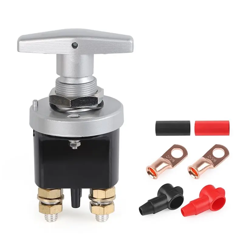 

A82M-Battery Switch Kit 1 Set 1500A For Car RV Van Truck Boat, Battery Circuit Cutter, Rush Cut Power Isolator Switch 12V 24V
