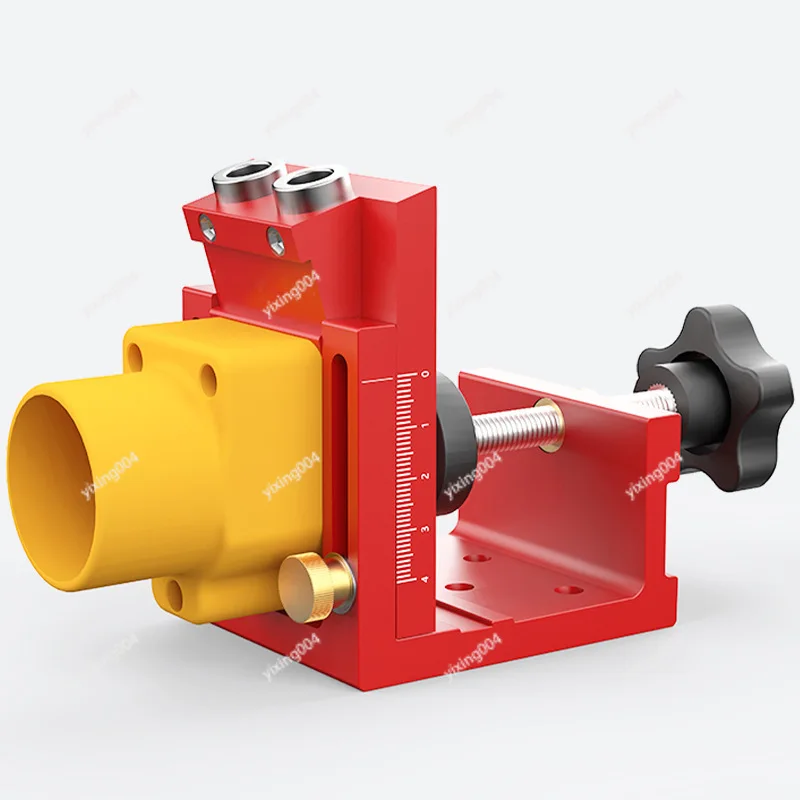 Adjustable Pocket Hole Jig, Aluminum Woodworking Drilling Locator for Board Cabinet Making