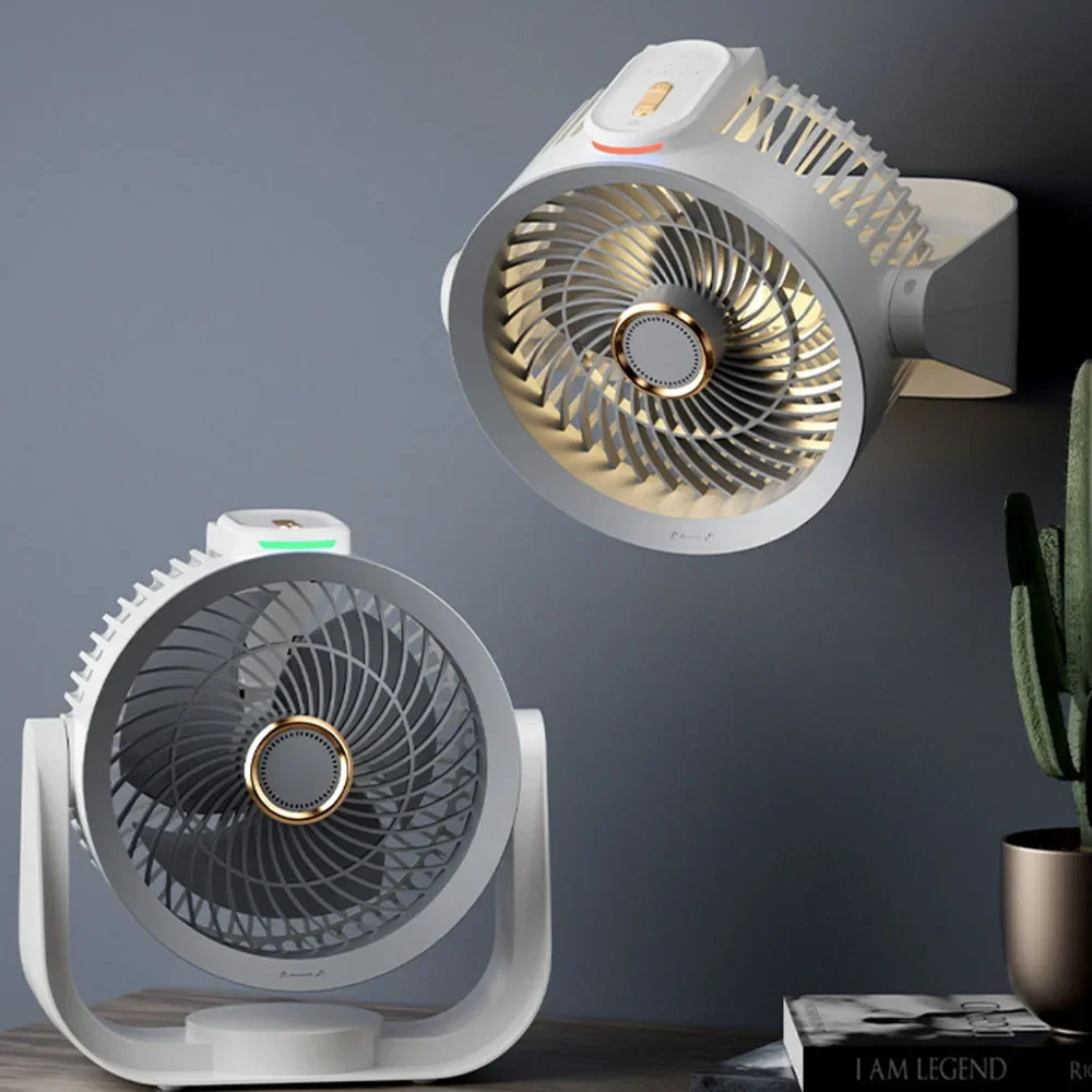 Multifunctional Electric Fan Circulator Wireless Bluetooth-compatible Voice Home Quiet Desktop Wall Ceiling Fan Air Cooler