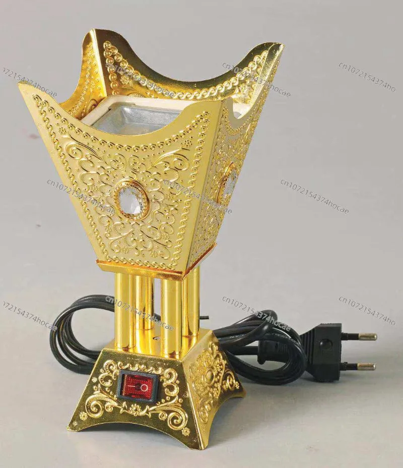 Plug-in Middle East Incense Burner, Creative South East Asia Sandalwood Burner Metal Arabic Incense Burner