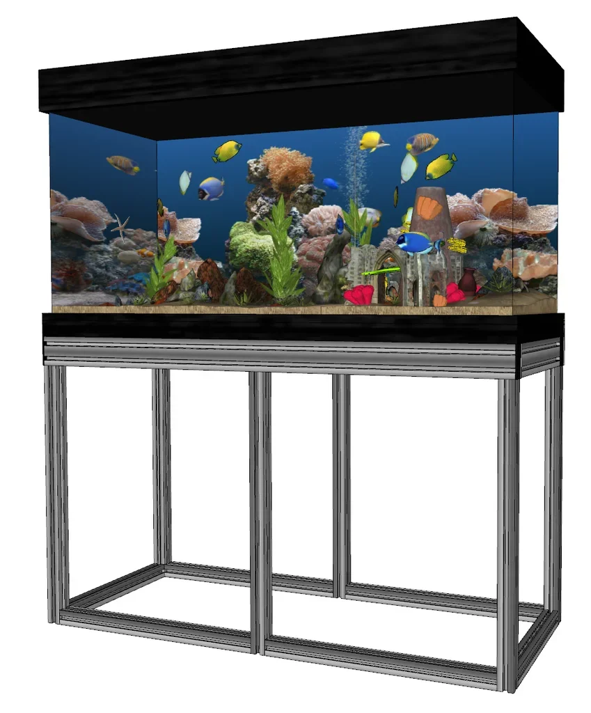 

2022 Wholesale bottom filter ecological Aquarium Decorative Fish Tank Cabinet Aquarium Frame large tarpaulin fish tank