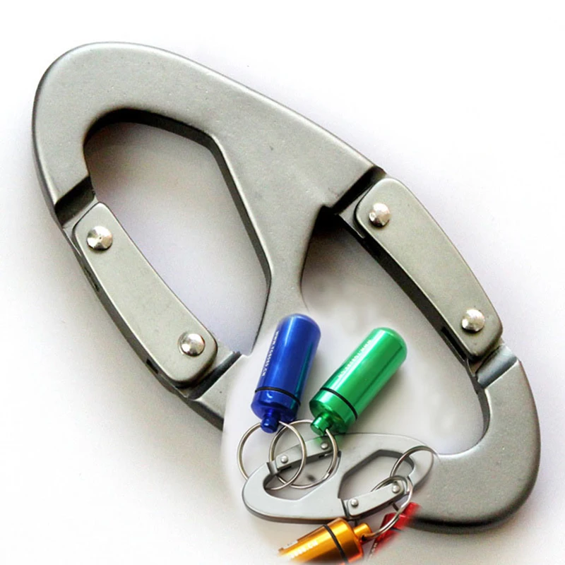 10Pcs High Quality Aluminum Carabiner 8 Word Carabiner Outdoor Keychain Clip Alloy Aluminum Caribiner Hook Karabiners