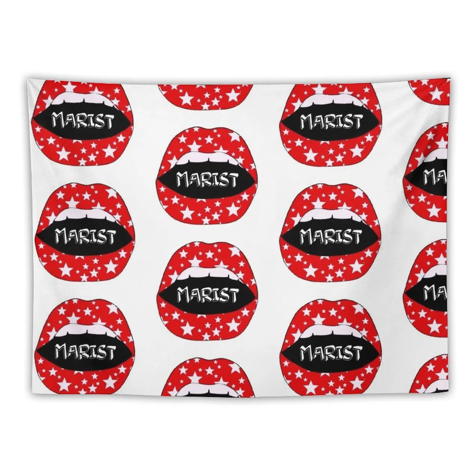 

marist lips Tapestry Wallpapers Home Decor Mushroom Outdoor Decoration Bedroom Deco Tapestry