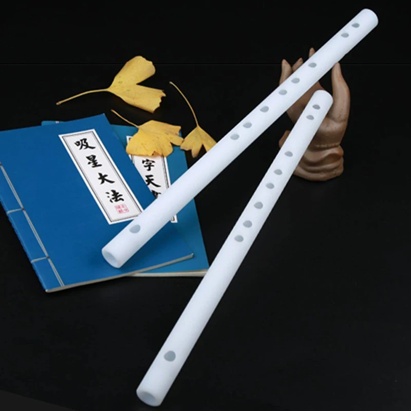 Resin Flute Chinese Traditional Transverse Flute Adult Beginners Practice Piccolo Flutes Portable Ethnic Musical Wind Instrument