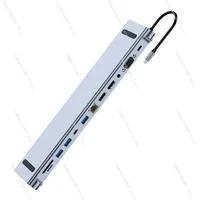 12 In 1 USB C HUB Docking Station Multi Port Monit USB Type C To 4K DP HDTV VGA Adapter Type C Hub