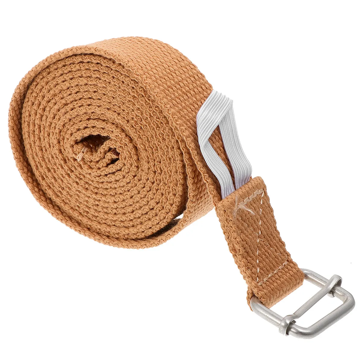 1 unidad de banda de resistencia para yoga, correa de algodón para ejercicios de flexibilidad, activación muscular y estiramiento, banda de entrenamiento para fitness.