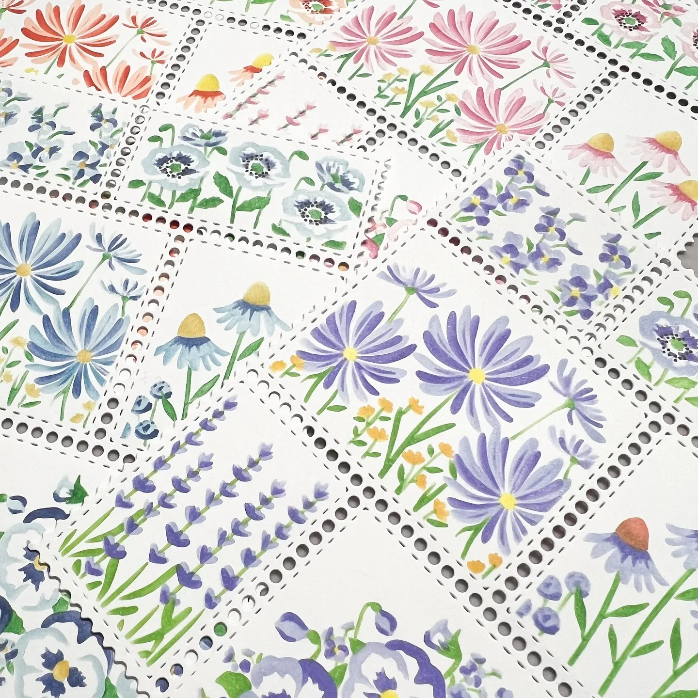2025 Wildflowers Love Hearts Layering Stencils Birthday Postage Stamps Cutting Die for DIY Making Card Scrapbook Craft Supplies