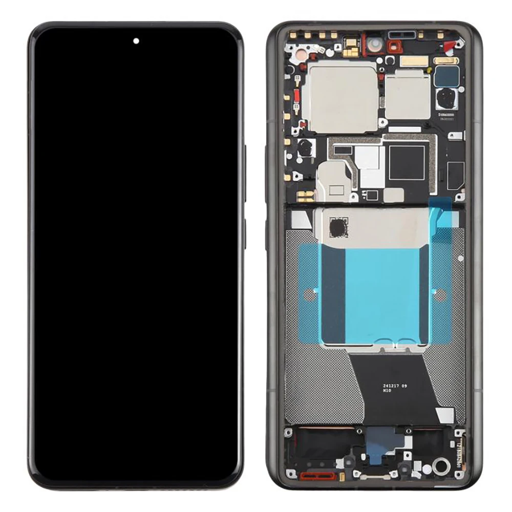 For Xiaomi 14 Ultra OEM Grade S AMOLED Screen and Digitizer Assembly + Frame (Without Logo) - Black