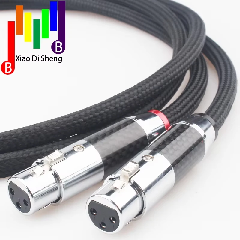 Hi-end HIFI FA-220 PVC 2 core Pure Copper OFC PCOCC Female XLR to Male XLR RCA jack Audio Cables Wire Line