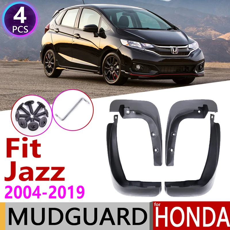 Mudflap for Honda Fit  Jazz GD GE GK 2004~2019 Fender Mud Guard Splash Flaps Mudguards Accessories 2005 2010 2015 2016 2017 2018