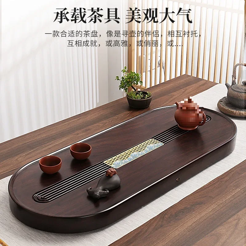 صينية الشاي، منزلية، خشب الأبنوس، قطعة كاملة، طبيعية، خشب متين، فاخرة خفيفة، غرفة المعيشة #2