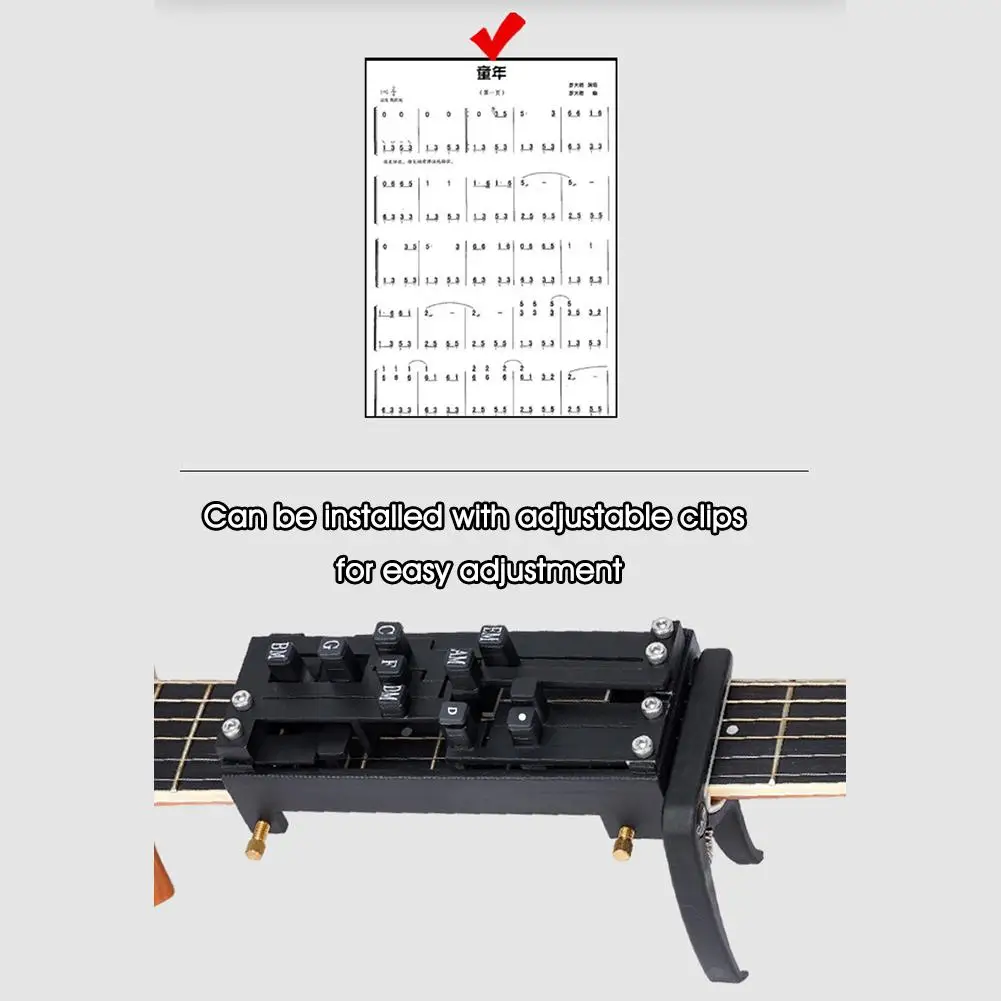 Guitar Aid Chords Trainer Educational Useful Teaching Guitar Learning System Practical for Beginners Scale Assistant Guitar