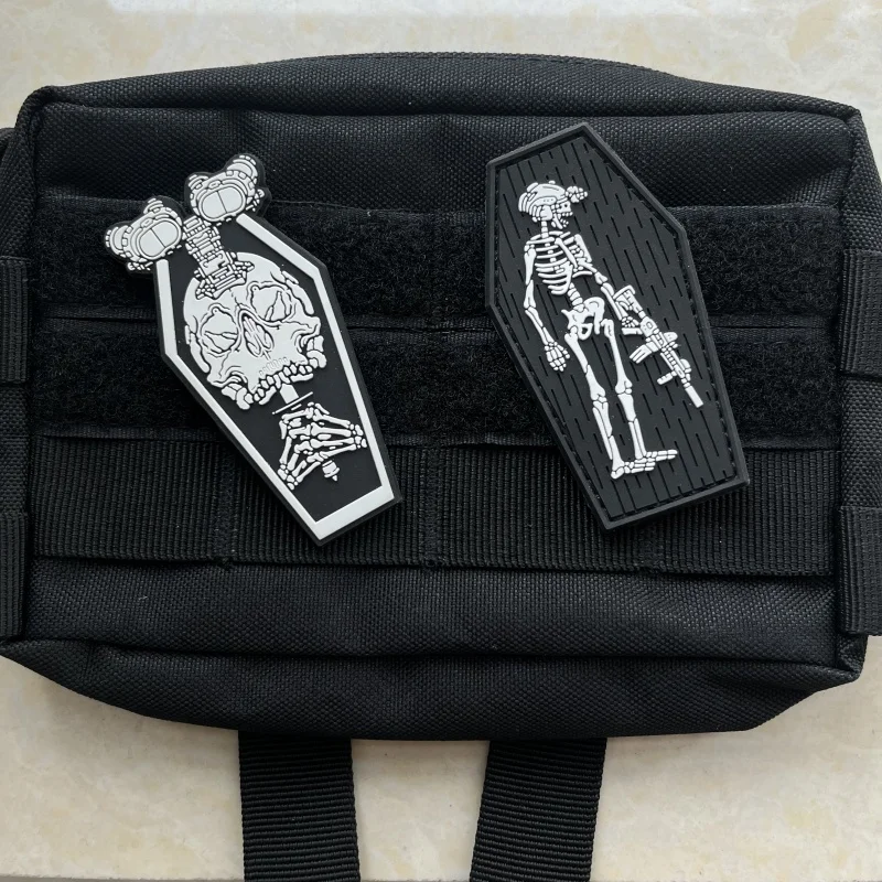 PVC Projektmonark Patches Hook & Loop on Bags FOG Noctilucence Morale Badge Decoration for Clothing and Hats