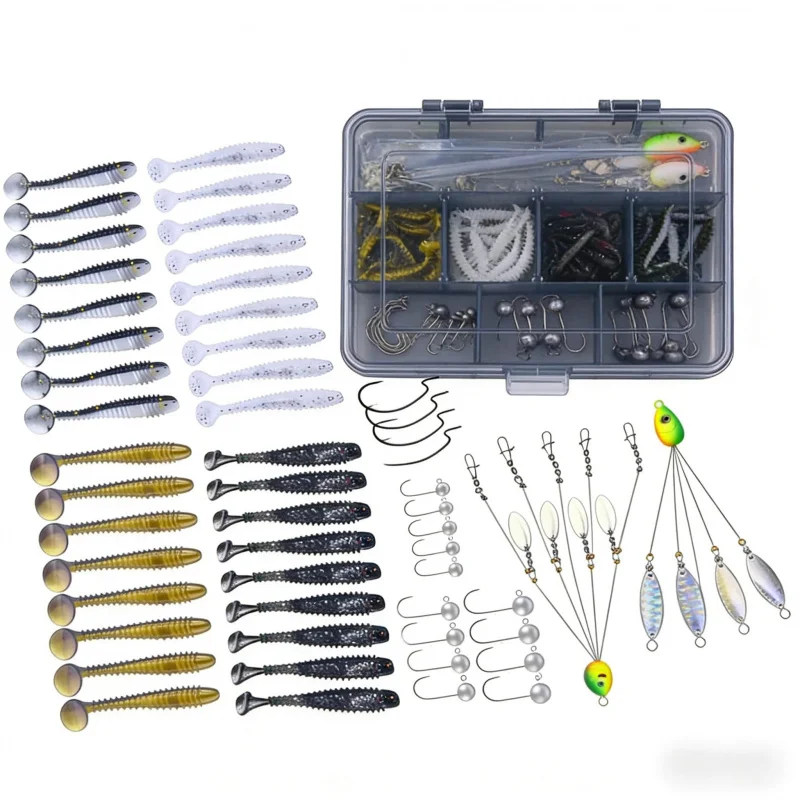 

Набор мягких приманок 62Lure с джиг-головкой для пресноводной и морской рыбалки, специализированный для ловли мандариновой рыбы