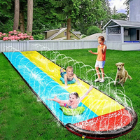 Inflatable Lawn Water Slide Summer Swimming Pool Waterslides Kids Water Toy Sprinkler for Backyard Outdoor Water Play Game Toys