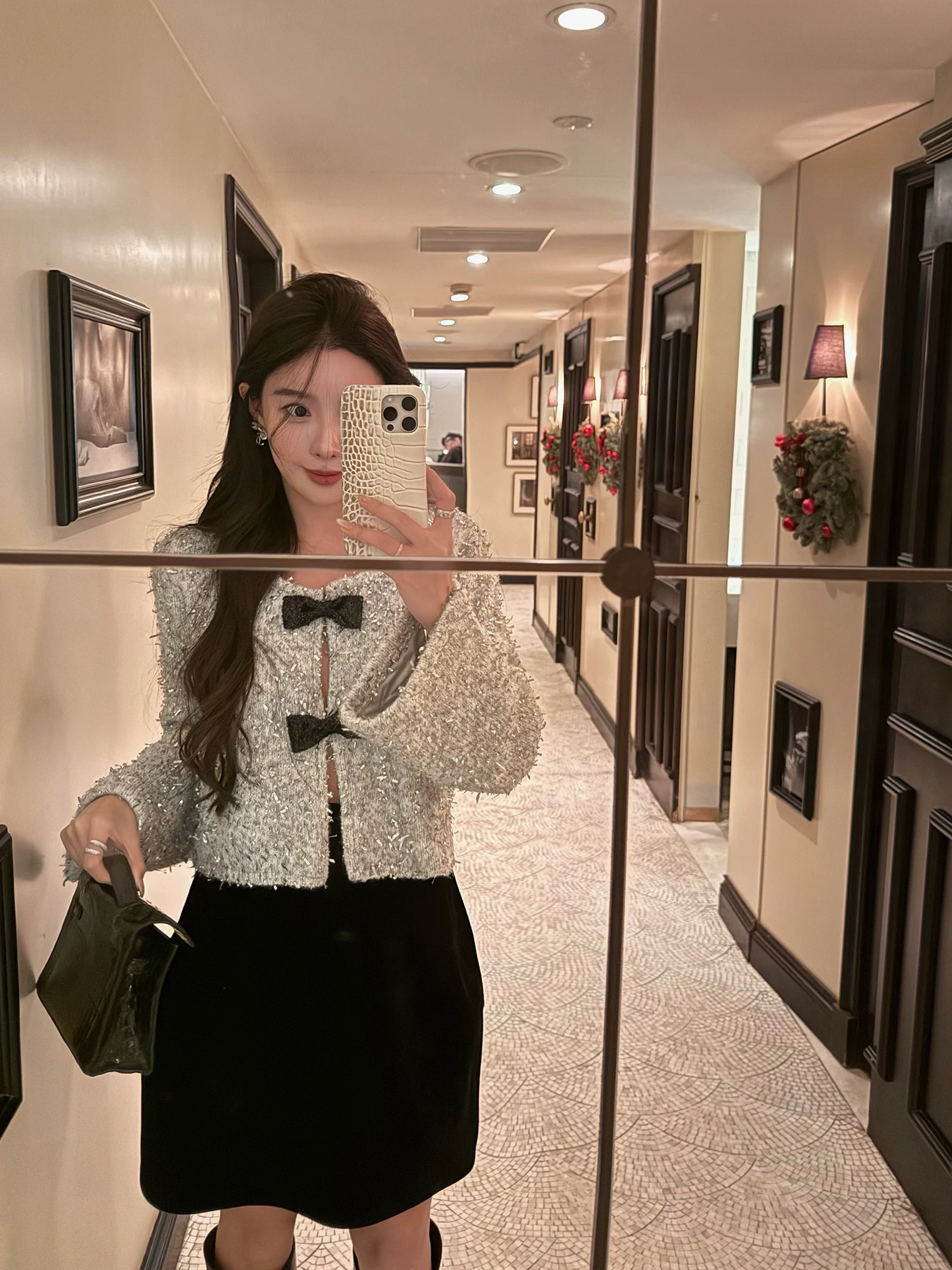 

iwei Hella Miss High Waist Velvet Puff Skirt A-Line ort Skirt Ele Sle Ci Commute Polyester Fiber Spring Season