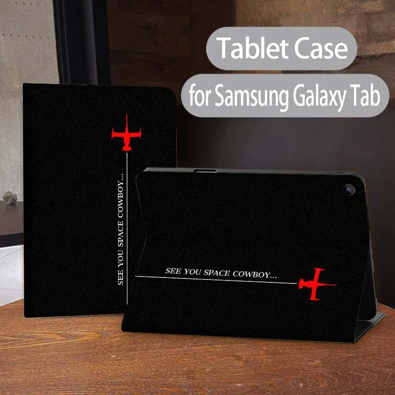 

Hot Cowboy Bebop Art Logo For Samsung Galaxy Tab A7 A A8 A9 S9 S10 S6 S7 S8 S11 8.7 10.1 10.5 11 10.9 Lite PLus Inch Tablet Case
