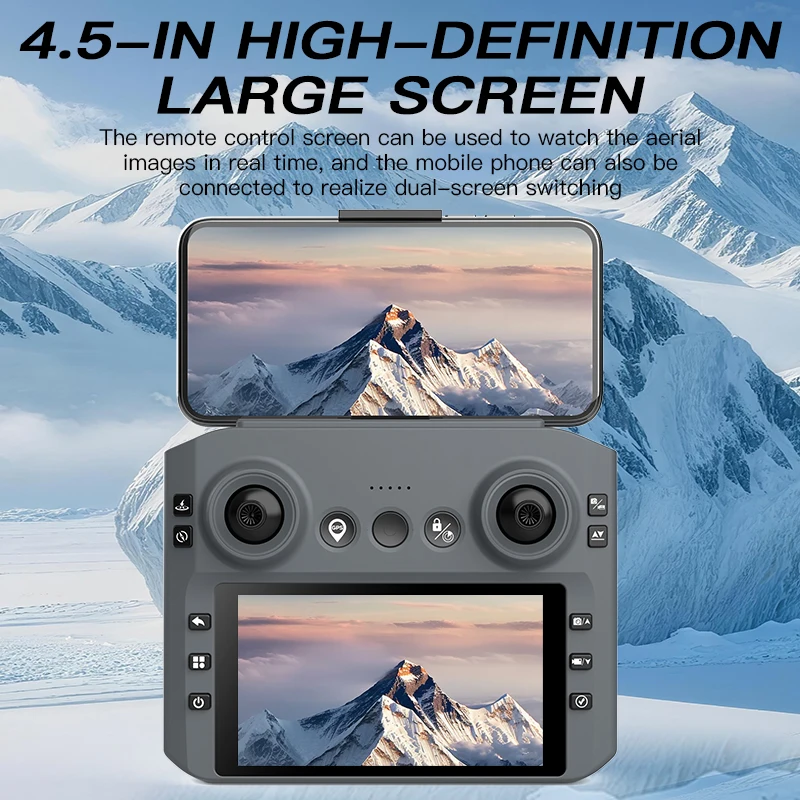 KF107 GPS Drone 4K Professional HD Dual Camera With screen 360° Obstacle Avoidance brushless motor FPV Dron Rc Quadcopter Toys