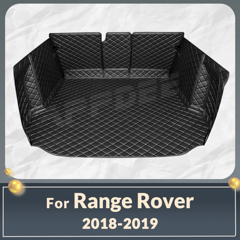 

Auto Full Coverage Trunk Mat For Landrover Range Rover 2018 2019 Car Boot Cover Pad Cargo Liner Interior Protector Accessories