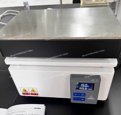 Graphite Top Hot Plate with Adjustable Temperature Control, Stainless Steel Laboratory Heating Station