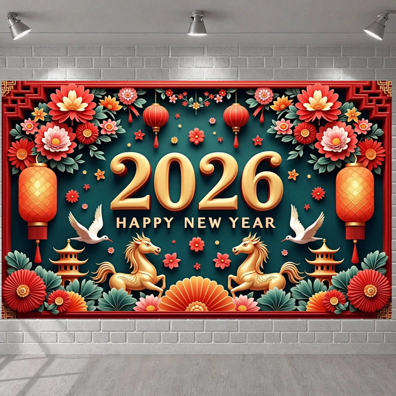 2026 Frohes Neues Jahr Thema Party Hintergrund Banner Neujahr Feiern Familie Party Dekoration Foto Hintergrund Dekoration