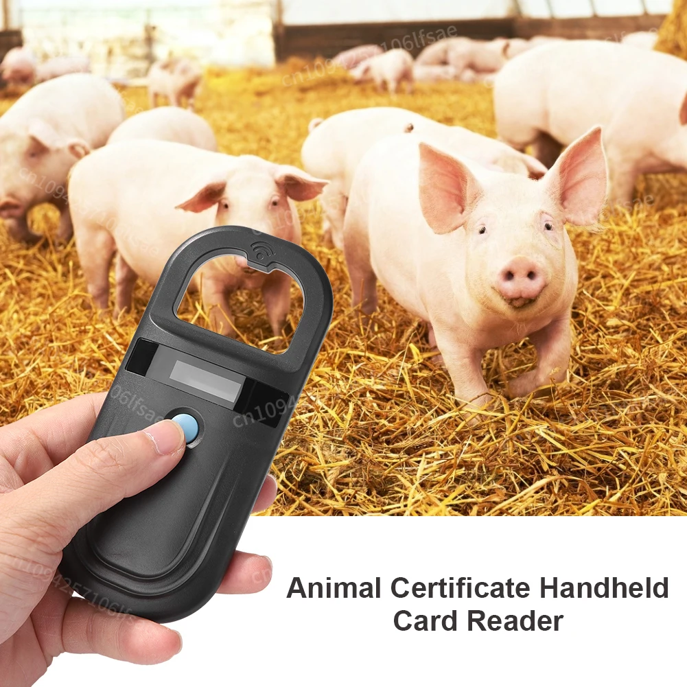 Pet Chip ID Scanner Rechargeable Animal Tag Scanner Handheld Chip Transponder 134.2kHz 125kHz for ISO 11784/11785 FDX-B and ID64