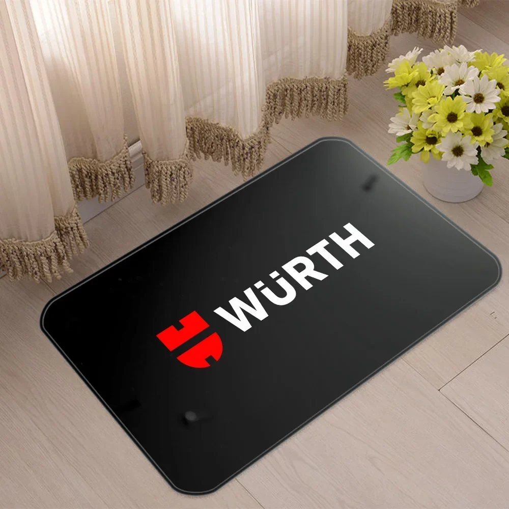 W-Würth Foot Mat Balcony Bathroom Rug Carpet for Bed Room Mats Outdoor Entrance Doormat Home Decorations Rugs Bath Kitchen Door