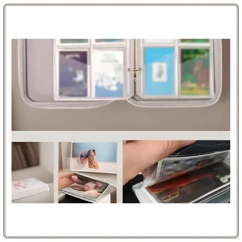 حافظة بطاقات موثوقة مع سحاب 80 جيوب لبطاقات يوتو حامل بطاقات مجلد ناعم حافظة بطاقات صغيرة ، حافظة بطاقات Ca