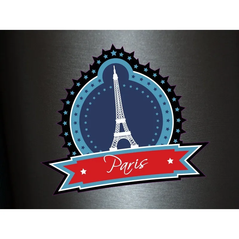 Paris Stars Sticker City City Fun Gag Decal Static Club Love-