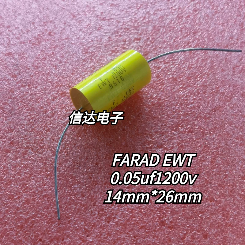 

5PCS EWT Axial Capacitor 50nf 1200v 0.05uf 1200v 503 1200v 14X26