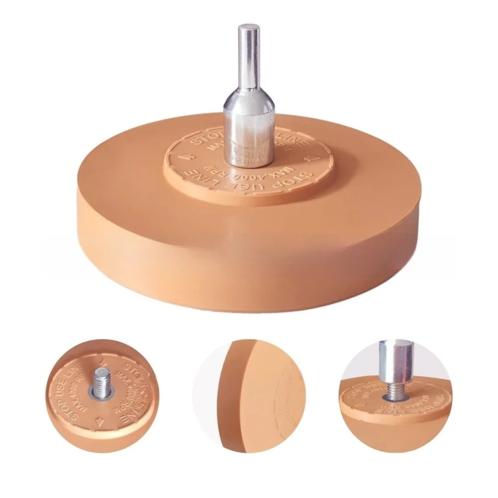 High Temperature Resistant Pneumatic Rubber Removal Wheel For Eraser Wheel Automotive Paint Cleaning Car Repair Tool Accessory