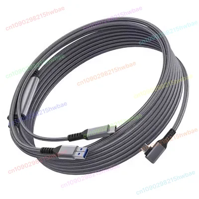

Кабель для зарядки данных Quest3/2 с сроком службы батареи для Pico 4 VR Link Elbow 4Ultra Streaming Cable 5 м