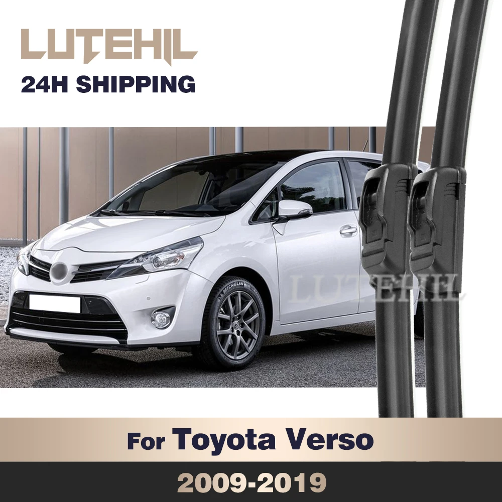 

LUTEHIL Wiper For Toyota Verso 2009-2019 2010 2011 2012 2013 2014 Front Wiper Blades Windshield Windscreen Window Brush 26"+16"